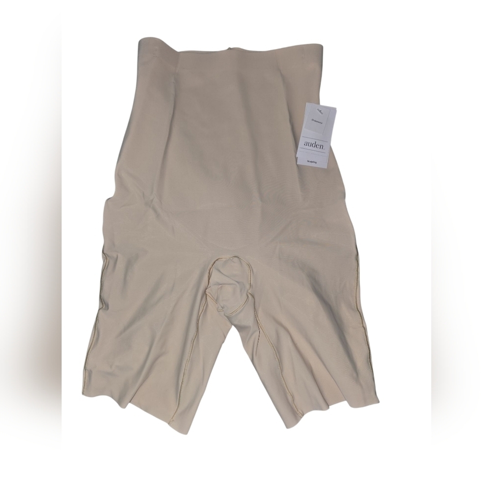 Womens Auden Cream Colored Shaping Shorts High-Waisted Seamless, Small, NWT!!!
